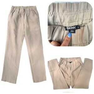 DKNY Linen casual pants with pockets S